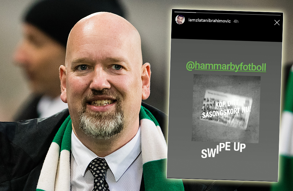 Hammarby IF: Hammarbys vd om Zlatans reklam: ”Helt på hans initiativ”