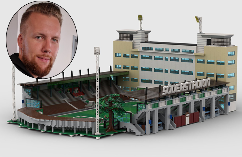 Byggt upp Söderstadion i Lego: ”Vill skänka den till Hammarby”