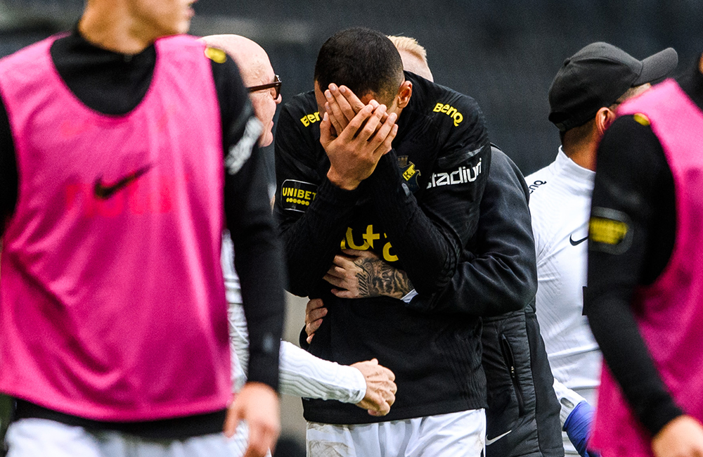 Bahoui skadade sig under firandet: ”Försökt kolla upp vem det var”