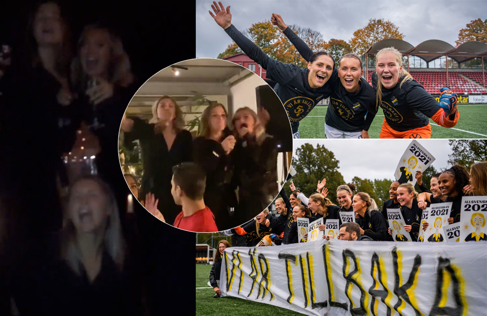 AIK-spelarnas fest i natt: ”Skrattat, gråtit och allt däremellan”