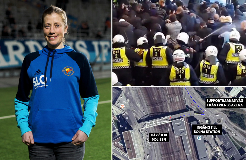 Djurgårdens SLO följde tumultet efter derbyt – så låter hennes version