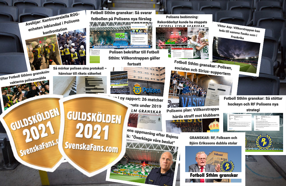 Tack för ert stöd – Fotboll Sthlm kan vinna dubbla priser