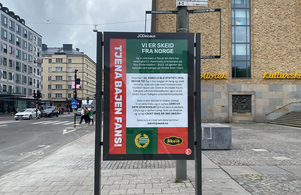 Norska Bajen-kampanjen förvillar: ”Vi försöker vara kreativa i Skeid”