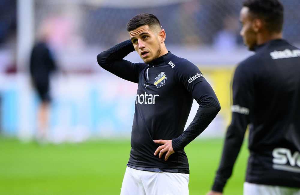 Nicolas Stefanelli förklarar AIK:s målsuccé: ”Stressar inte”