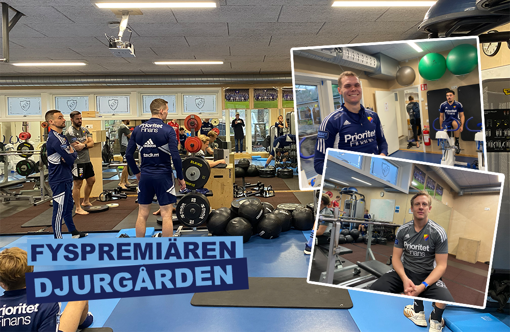 122,5 kg i bänkpress – Fotboll Sthlm på plats för DIF:s fyspremiär