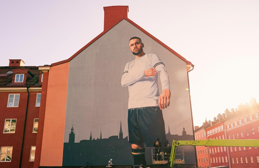 AIK:s muralmålning vandaliserad: ”Tråkigt för oss”
