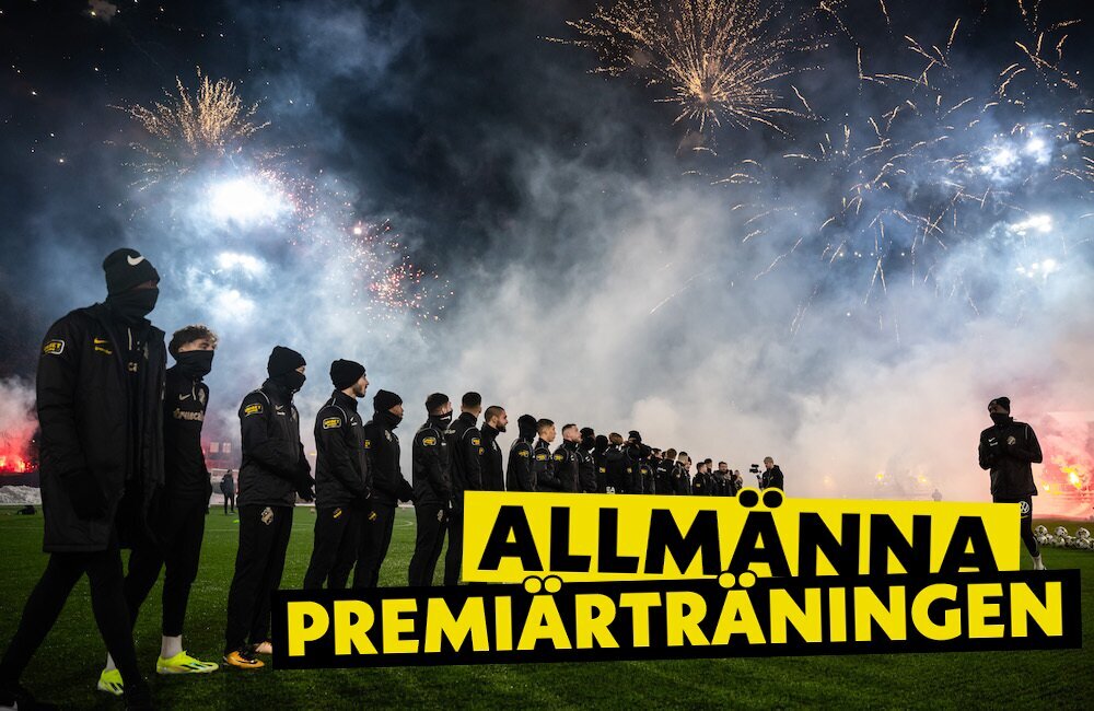 TV: AIK:s premiärträning – när spelarna mötte supportrarna