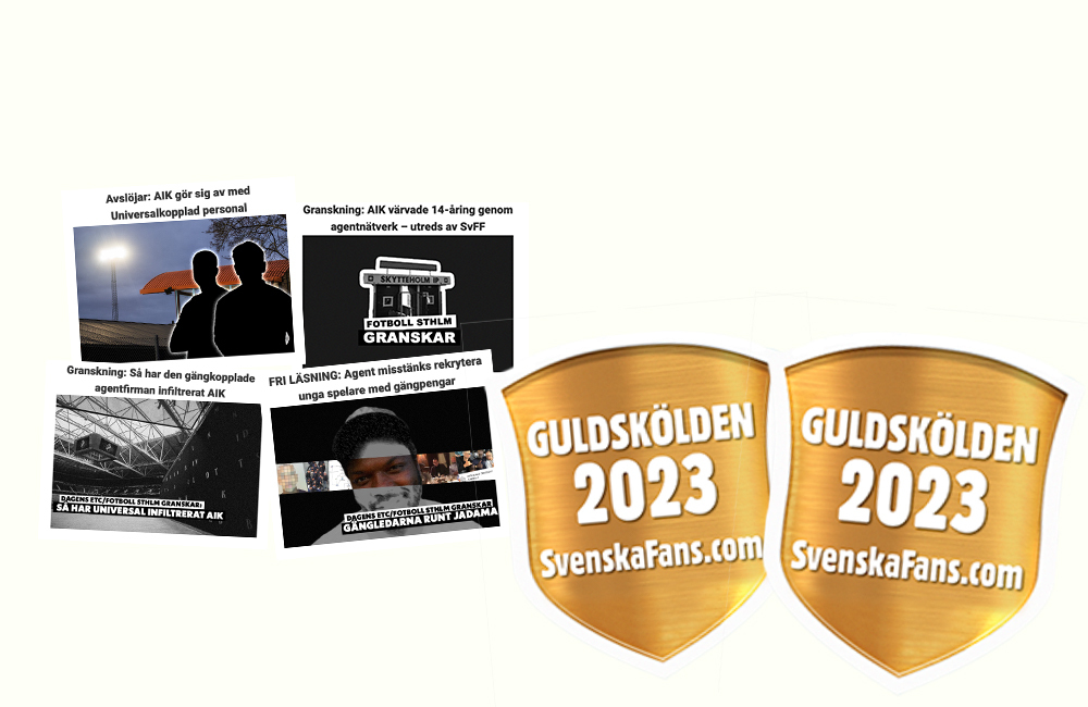 Fotboll Sthlm dubbelt nominerade i Guldskölden