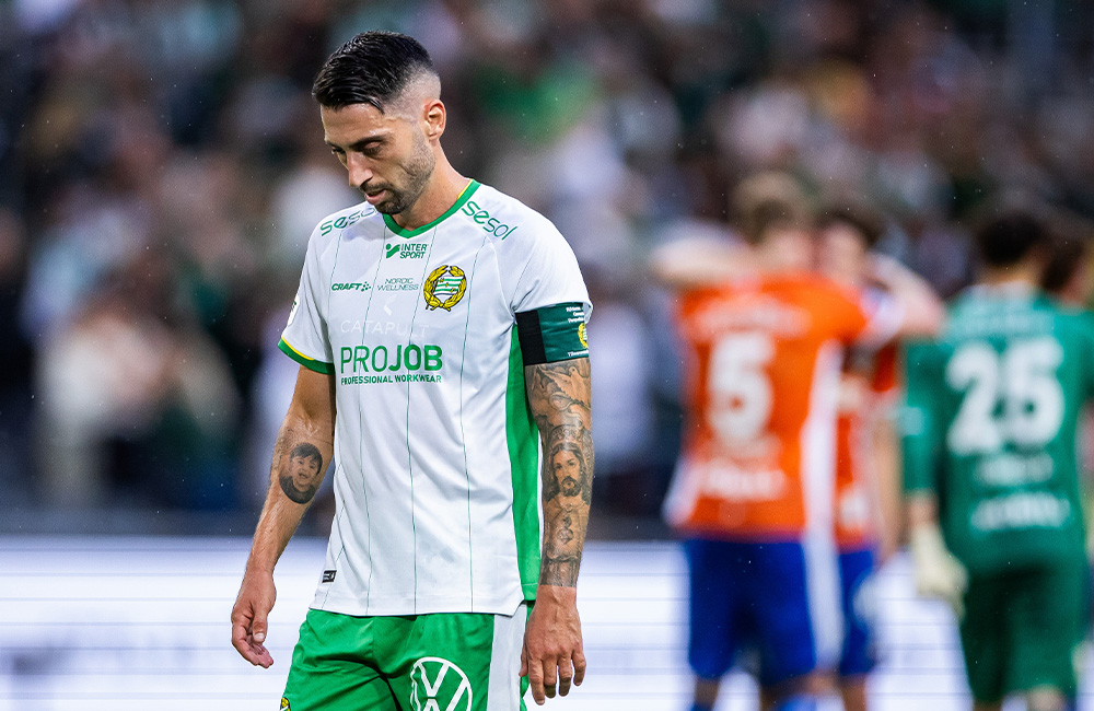 Nahir Besara utanför Hammarbyelvan mot Brommapojkarna