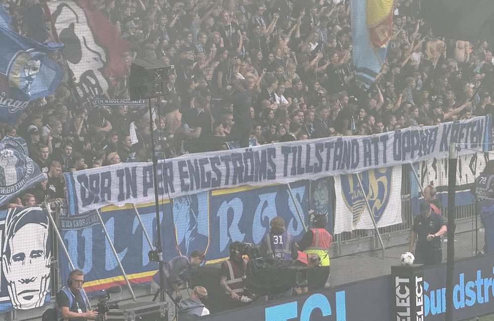 Ärendet med derbybanderollen mot Per Engström nedlagt