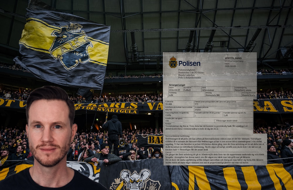 Oskar Månsson: Det hade blivit kaos om Polisen gått upp i AIK-klacken
